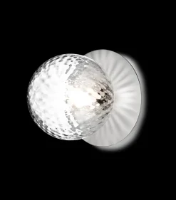 Liila 1 medium væglampe / loftlampe IP44, light silver/klar