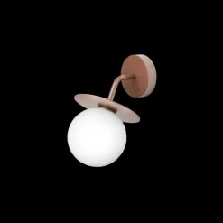 Liila Outdoor væglampe, mørk bronze/opal