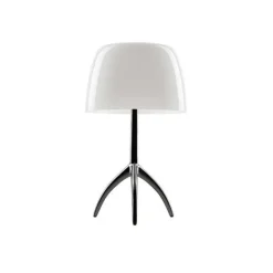 Lumiere Piccola, hvid/sort krom med dæmper