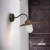 Luxembourg udendørs væglampe, rust