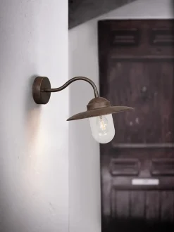 Luxembourg udendørs væglampe, rust