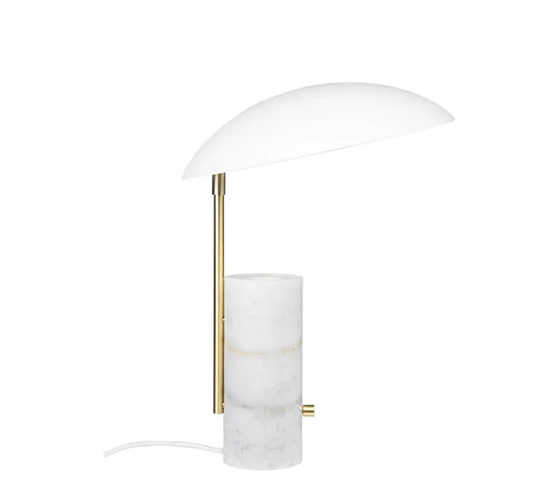 Mademoiselles bordlampe, hvid