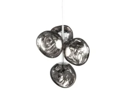 Melt mini lysekrone, sølv