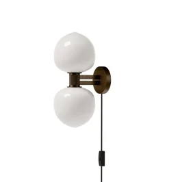 Memoir 2 væglampe 120, bronze/opal