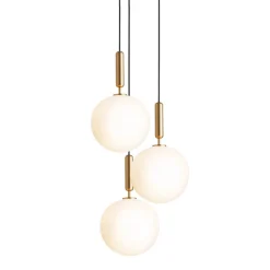 Miira 3 Large pendel, messing/opal