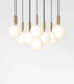 Miira 13 Large pendel, opal/messing