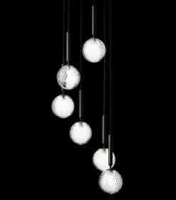 Miira 6 pendel, grå/klar