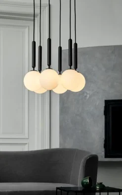 Miira 6 pendel, grå/opal