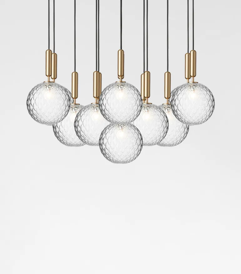 Miira 13 pendel, optic/messing