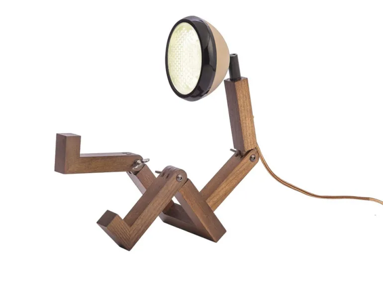 Mini Mr. Wattson bordlampe, Caffé Latte