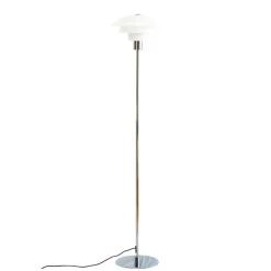 Morph gulvlampe, opal/krom