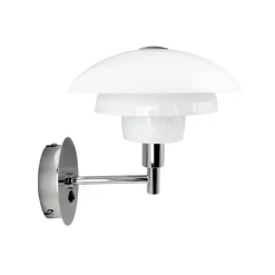 Morph væglampe, opal/krom