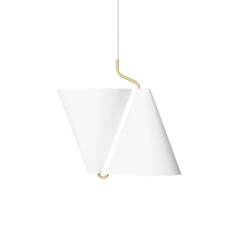 Mosaik pendel up/down, hvid