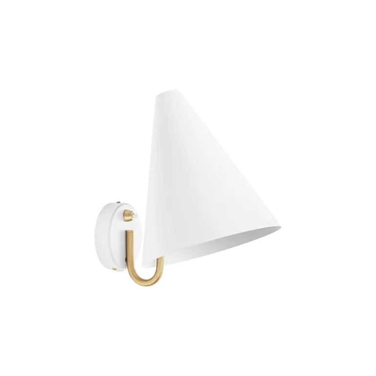 Mosaik væglampe, hvid