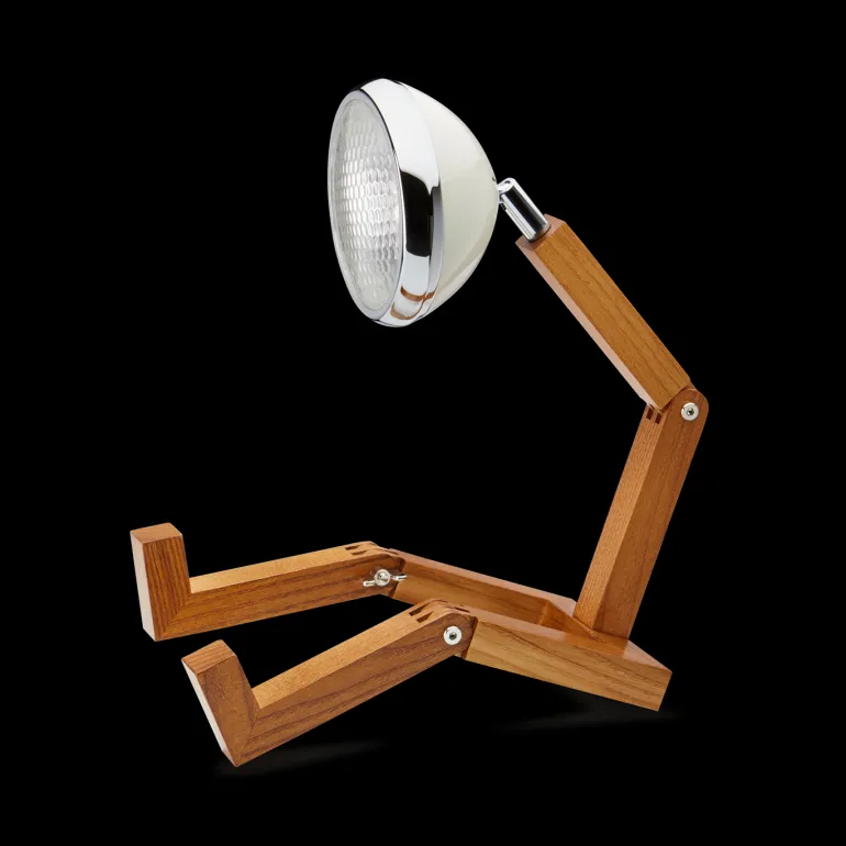 Mr. Wattson bordlampe, Vintage hvid