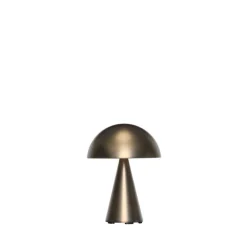 Mush Portable bordlampe / batterilampe, bruneret messing