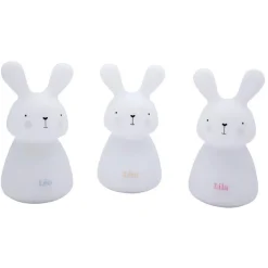 Natlampe Trio kanin, hvid