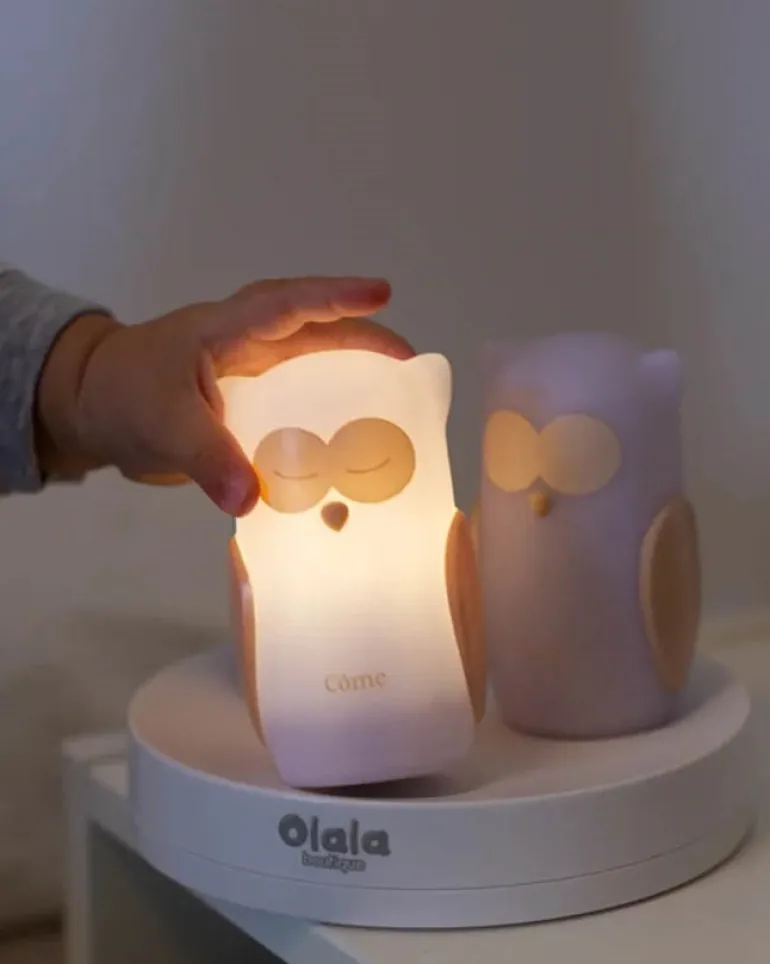 Natlampe Trio Ugle, hvid