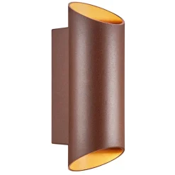 Nico Round 22 udendørs væglampe, rust