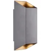 Nico Square 22 udendørs væglampe, antrasit