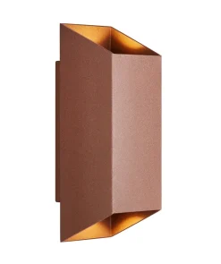 Nico Square 22 udendørs væglampe, rust