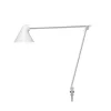 NJP bordlampe m/Ø10 pind, hvid