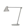 NJP bordlampe m/bordfod, lys alu grå