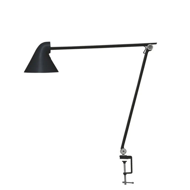NJP bordlampe m/bordklemme, sort
