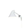 NJP væglampe m/kort arm, hvid