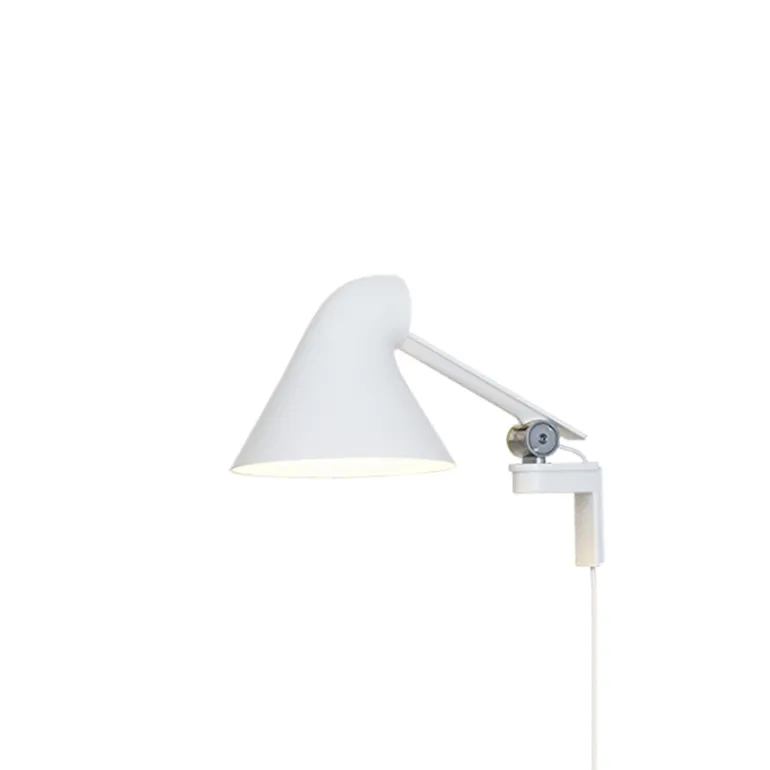 NJP væglampe m/kort arm, hvid