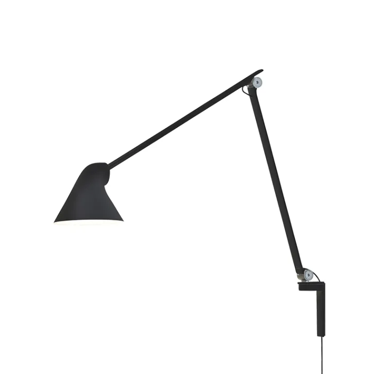 NJP væglampe m/lang arm, sort