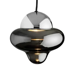 Nutty pendel, smoke/krom