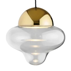 Nutty XL pendel, klar/guld