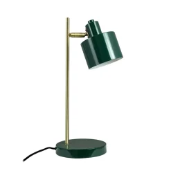 Ocean bordlampe, mørkegrøn/messing