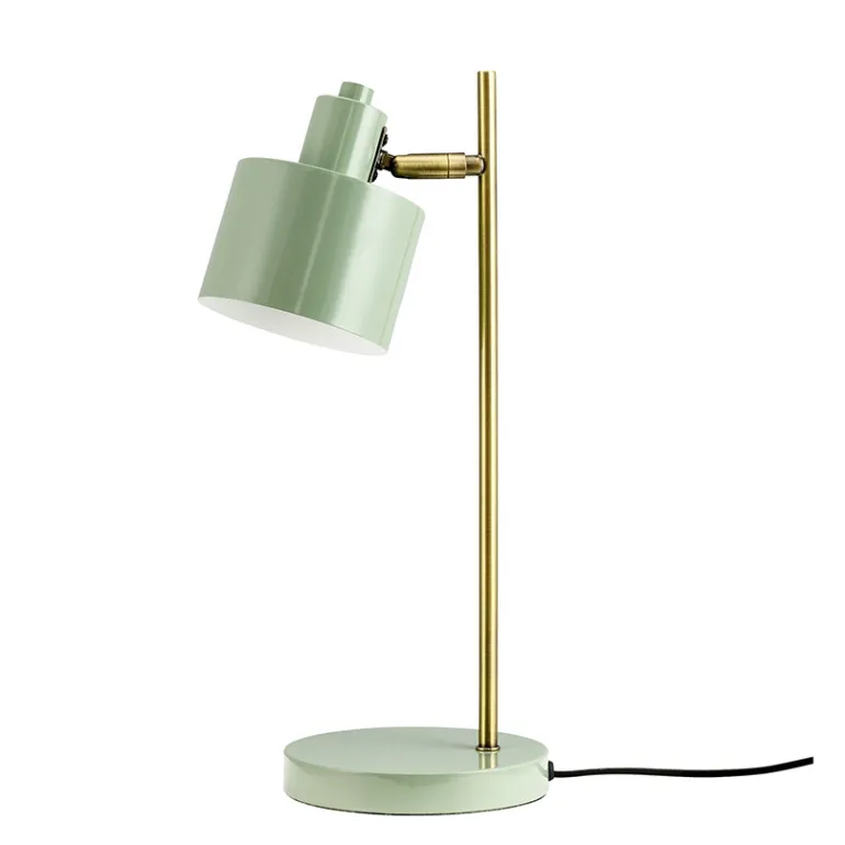 Ocean bordlampe, oliven/messing