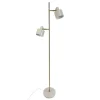 Ocean gulvlampe, beige/messing