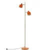Ocean gulvlampe, orange/messing