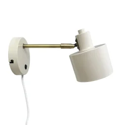 Ocean væglampe, beige/messing