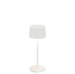 Olivia micro batterilampe / bordlampe, hvid