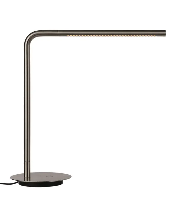 Omni bordlampe m/USB, stål