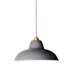Original 1227 Midi Wide pendel, messing/grå