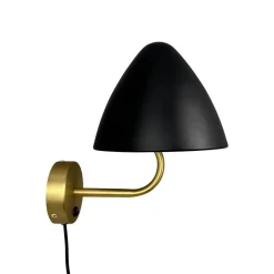 Oulu væglampe, sort/messing