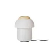 Papier double bordlampe Ø30, hvid/gul