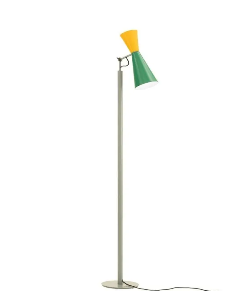 Parliament gulvlampe, grøn/gul