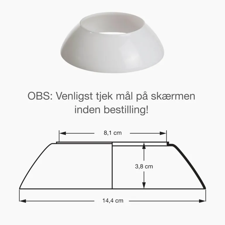 PH 3/2 glas mellemskærm