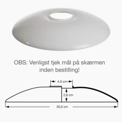 PH 2/1 glas overskærm t/pendel