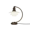 PH 2/2 Luna bordlampe, aged brass/opal