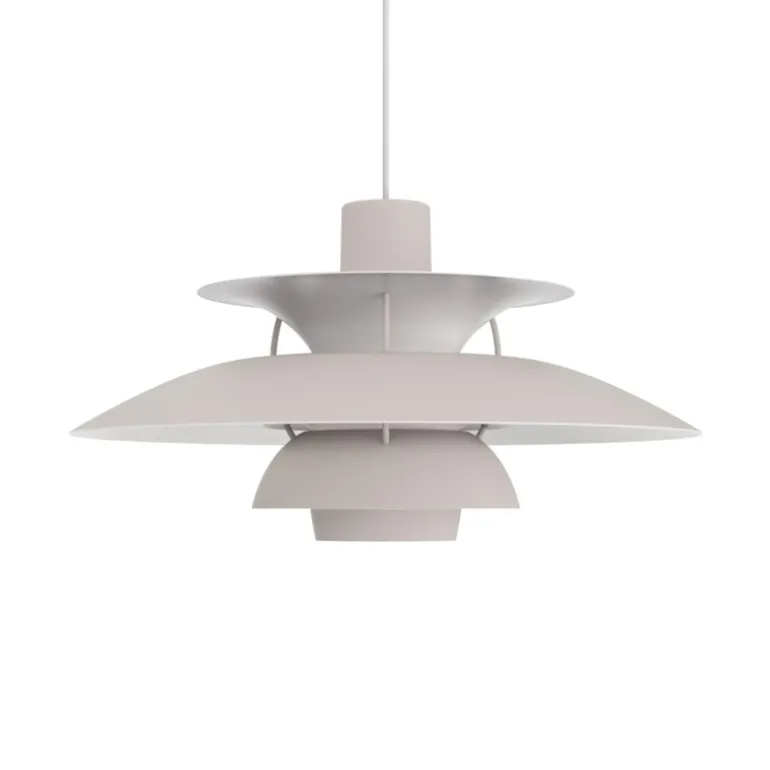 PH 5 pendel, monokrom oyster grå