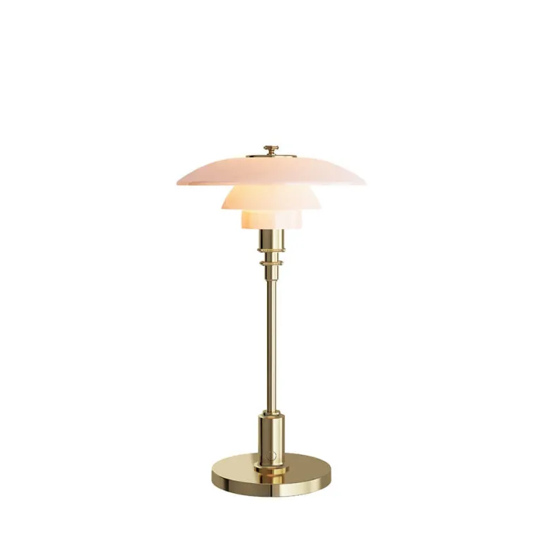 PH 2/1 Portable bordlampe / batterilampe, messing