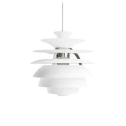 PH Snowball pendel, soft white/krom